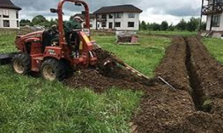 Копка траншей для водопровода в Кольчугино: цена за метр от 941 руб.