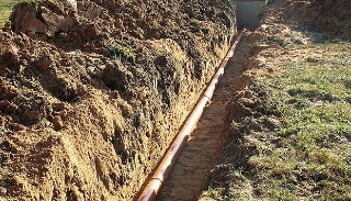 Копка траншей для водопровода в Кольчугино: цена за метр от 941 руб.
